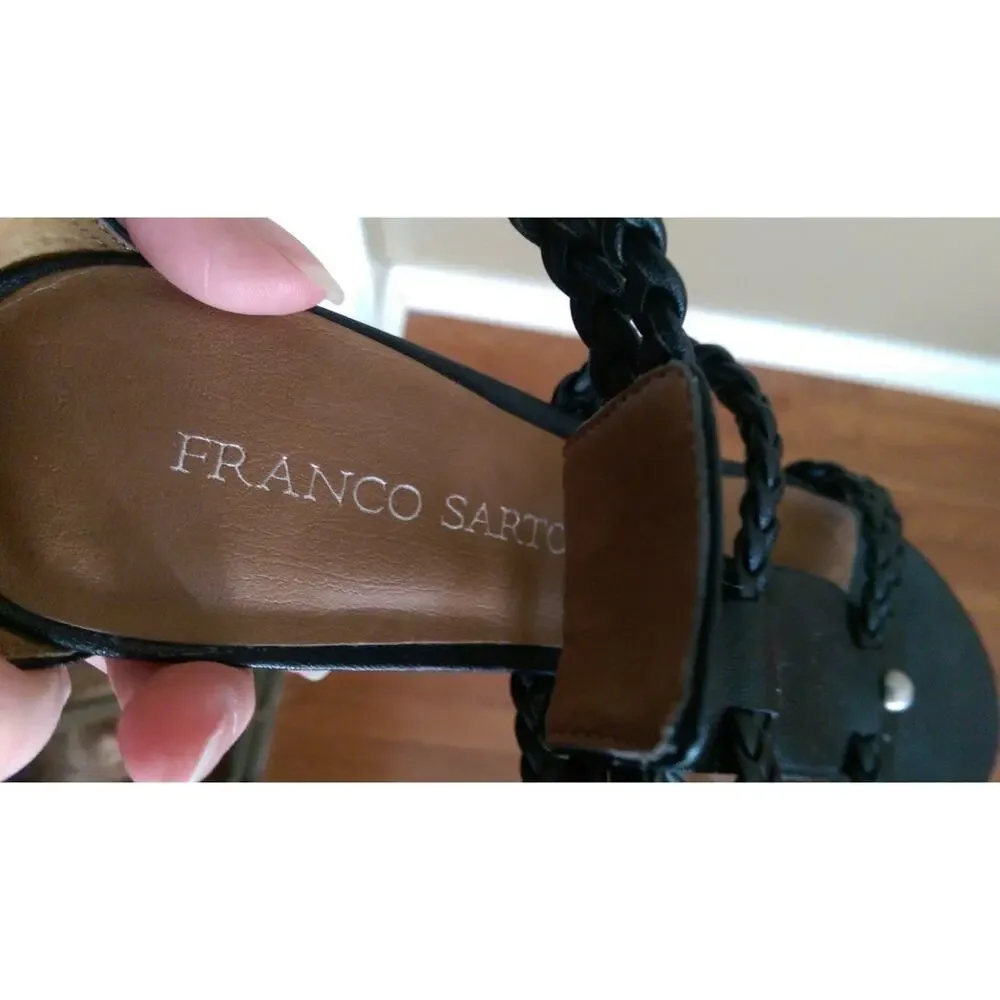 Franco Sarto Heels - Black Jordan Heels / Sandals - Size 8.5 M